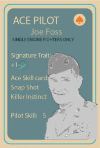Joe Foss, Ace Pilot Stat Card