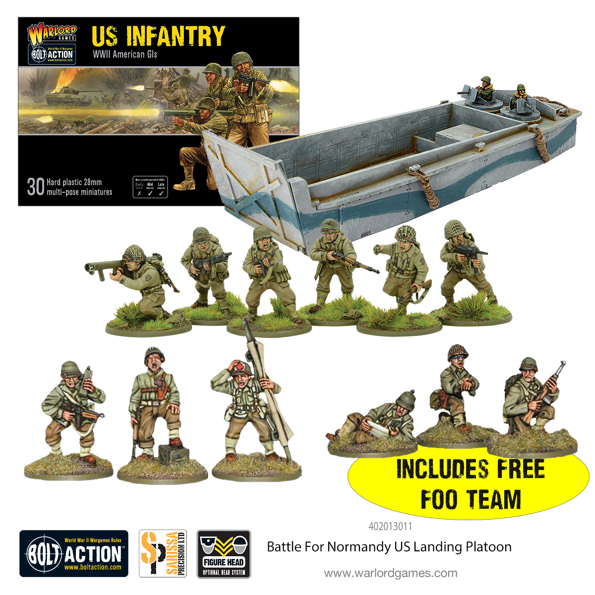 Warlord Games Bolt Action US Infantry WWII American GIs WG402013012 