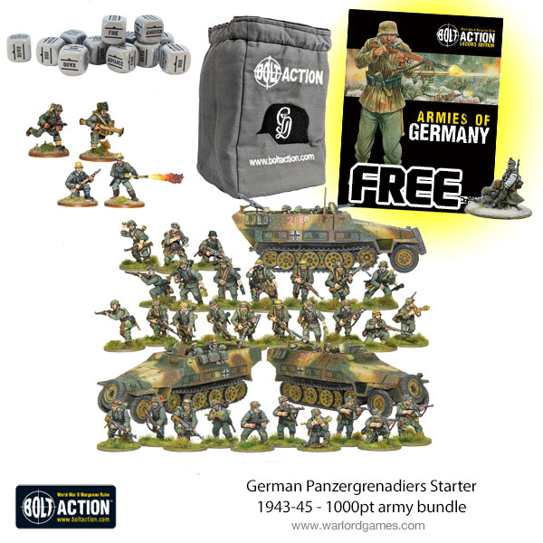 Bolt action Panzergranaderos Alemanes 