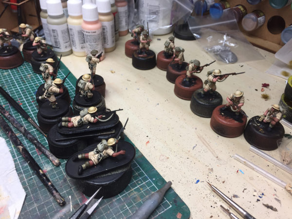 Plastic 8th Army Desert Rats - almost finished