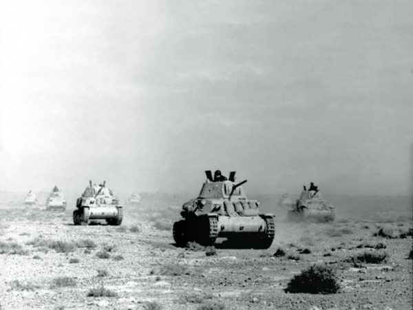 Italian Tanks in the desert
