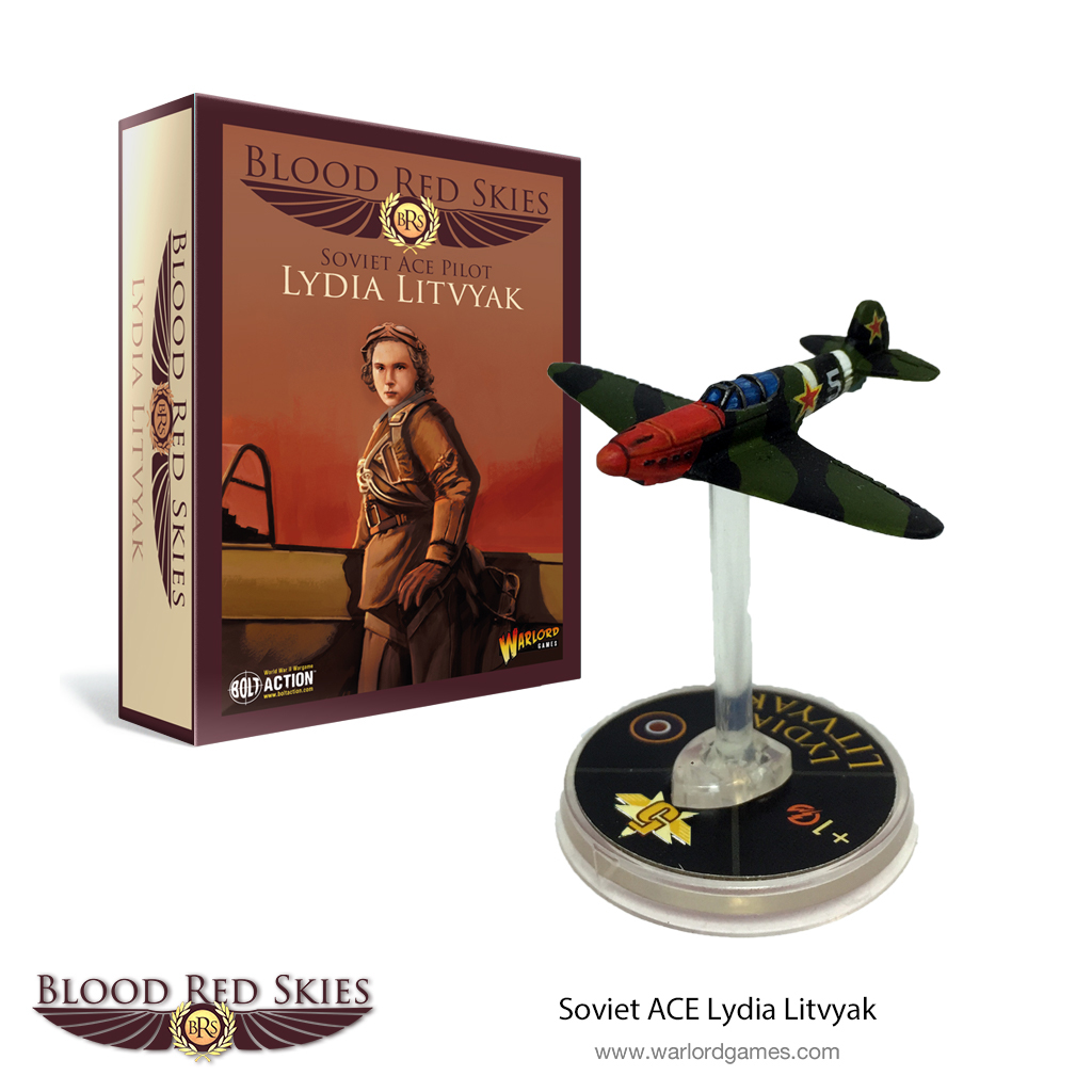 Warlord Games Blood Red Skies Soviet ACE Pilot Lydia Litvyak Englisch Russian 