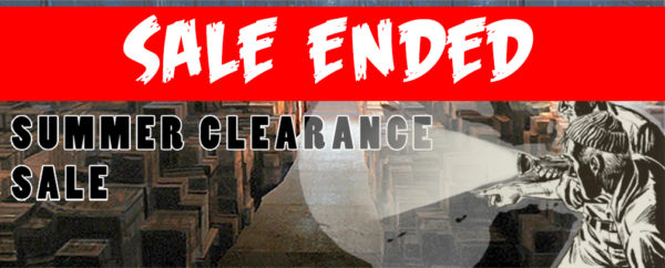 Summer clearance sale banner. Emphasises the sale has come to an end. 