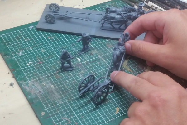 A picture of a galloper gun on the workbench