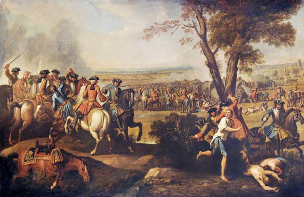Pursuit of the defeated French after Ramilles.