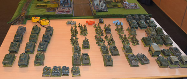Arnhem: A selection of British airborne troops and vehicles, ready to be deployed. 