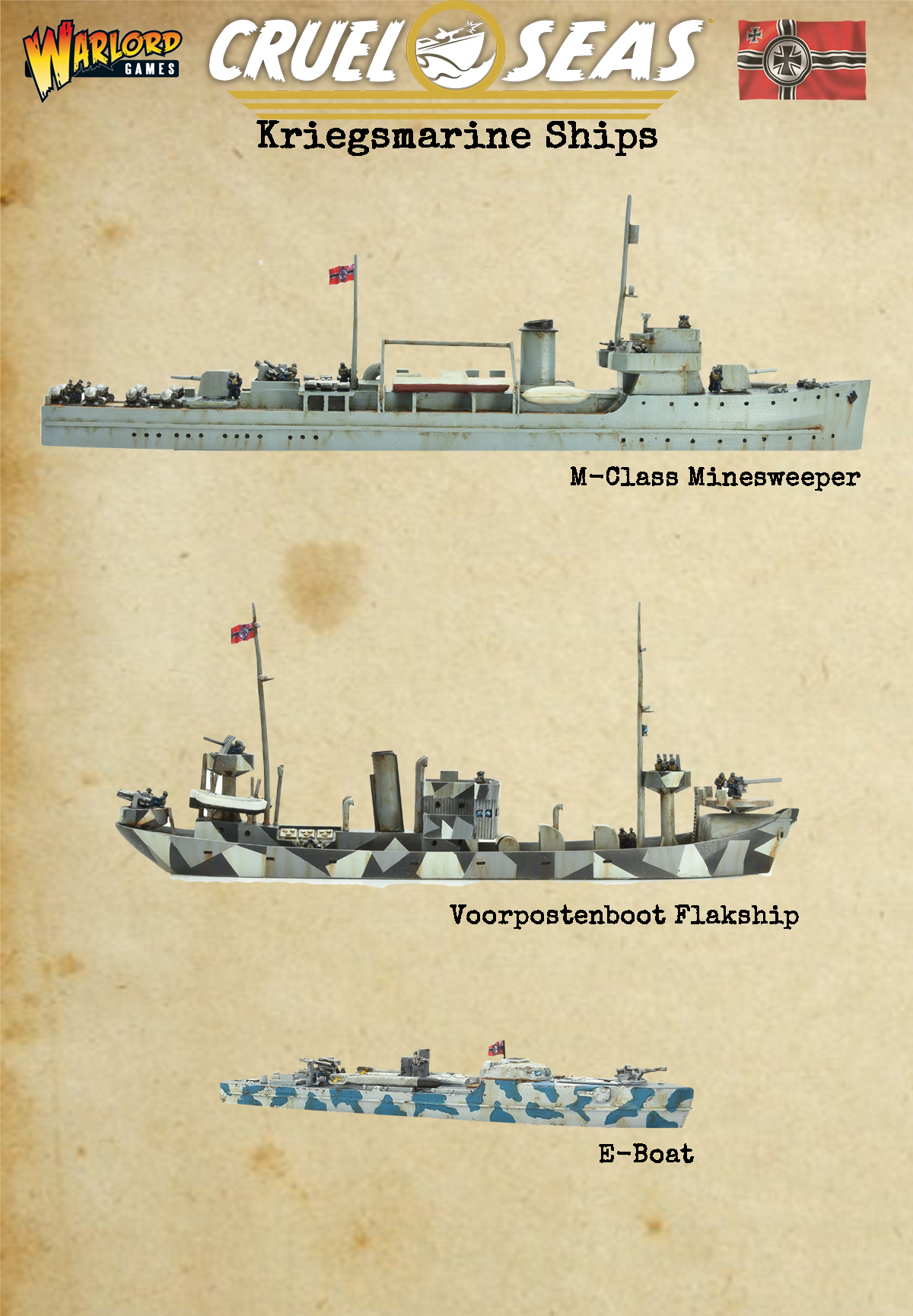 Warlord Games Cruel Seen Deutsche Kriegsmarine S Boot Anguss 