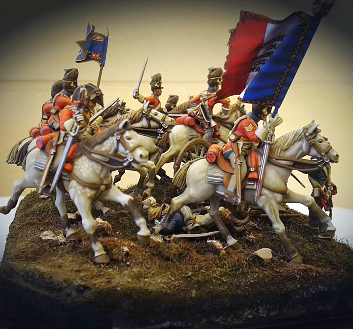 4 horses 3225 Waterloo Scots Greys A Call to Arms 1:32 4 riders 