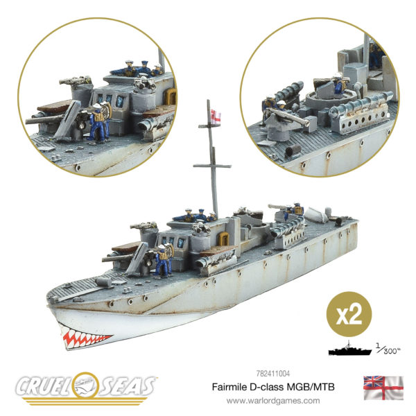 Cruel Seas Fairmile D-class MGB MTB