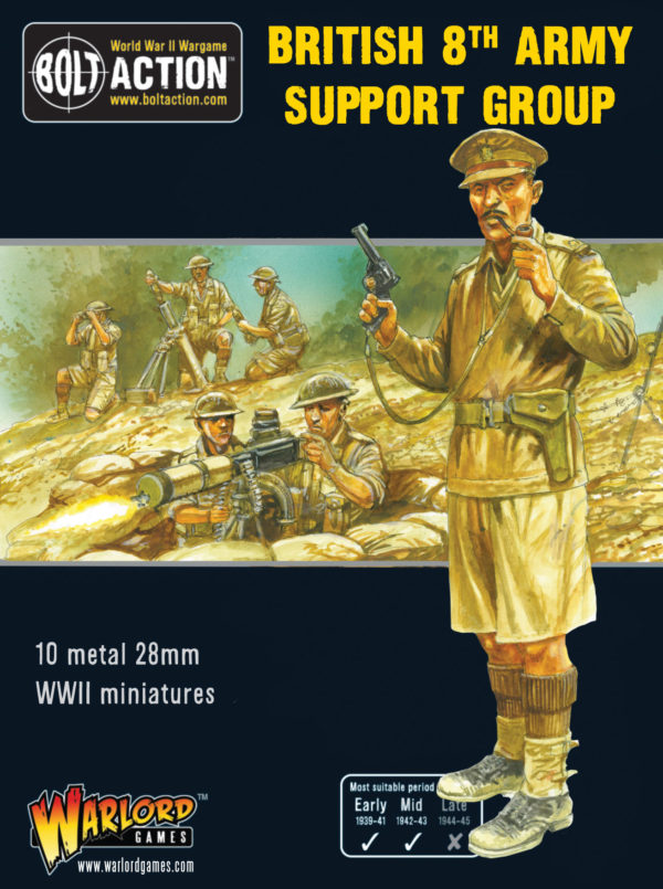 Front box cover picture of the British 8th Army Support Group