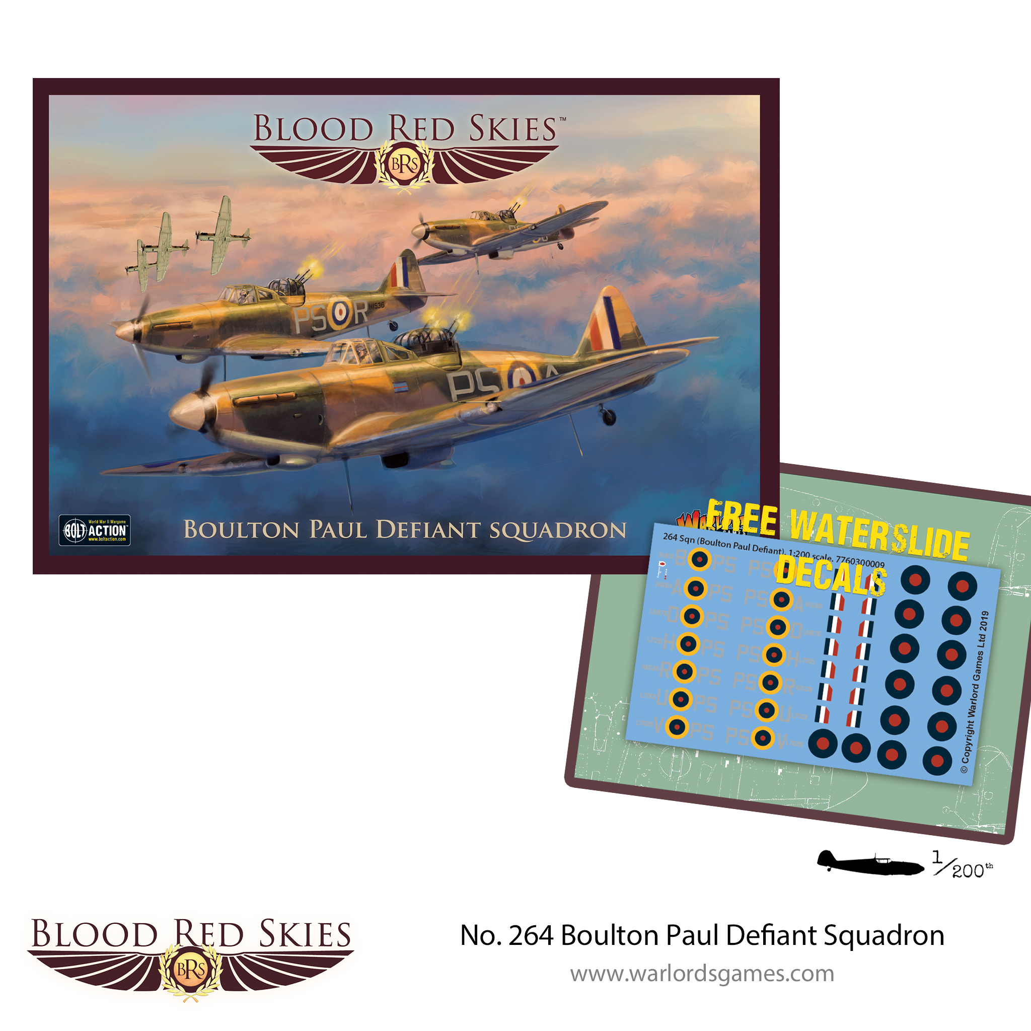 Boulton Paul Defiant Squadron WARLORD GAMES BLOOD RED SKIES 