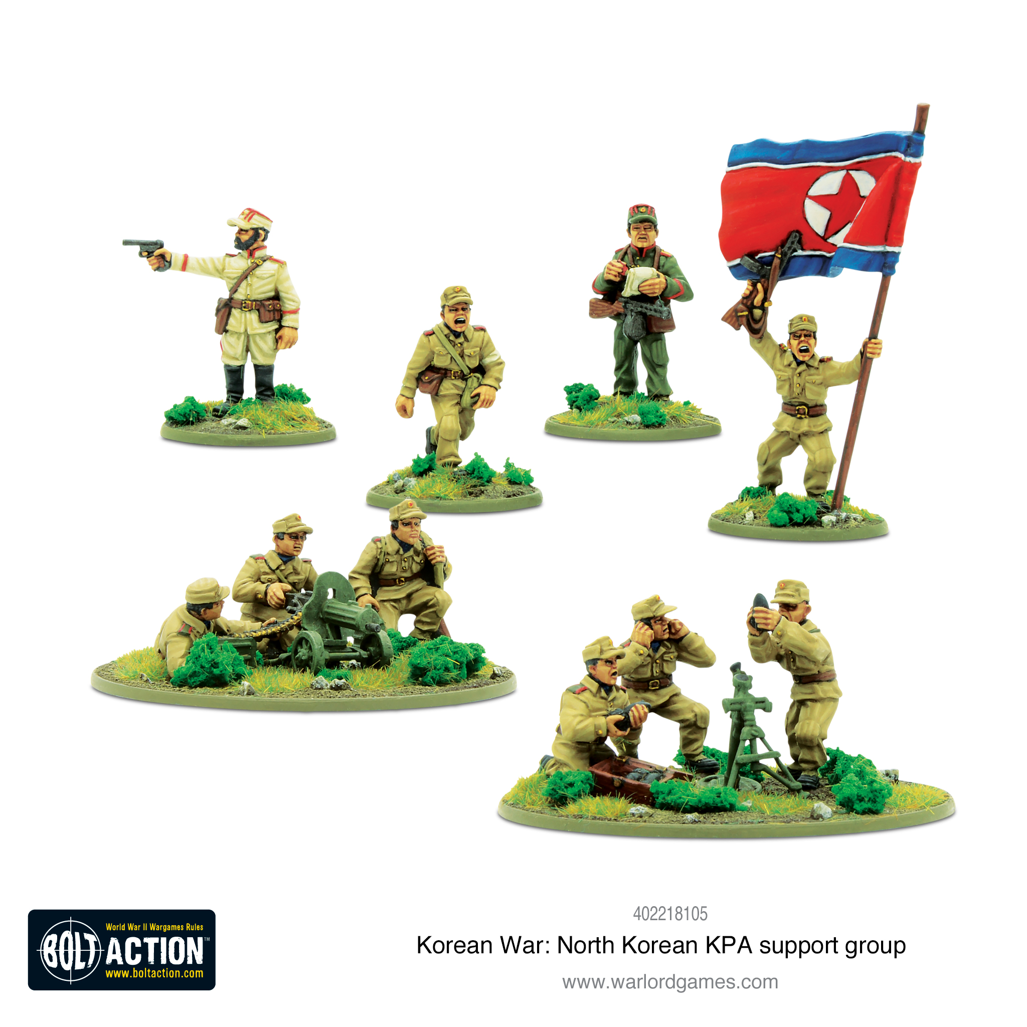 Warlord North Korean KPA LMG Squad 28 mm