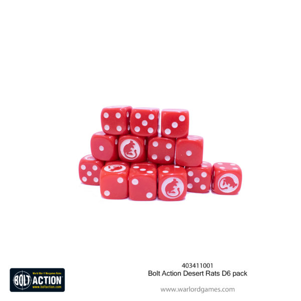 Bolt Action Desert Rats (8e armée) Sac de cubes