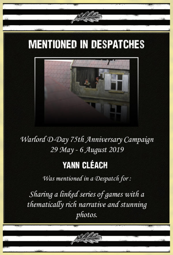 Mention In Despatches