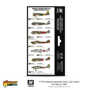 71152 Imperial Japanese Army (IJA) Colors Pre-War to 1945 - Vallejo boxed paint set 2