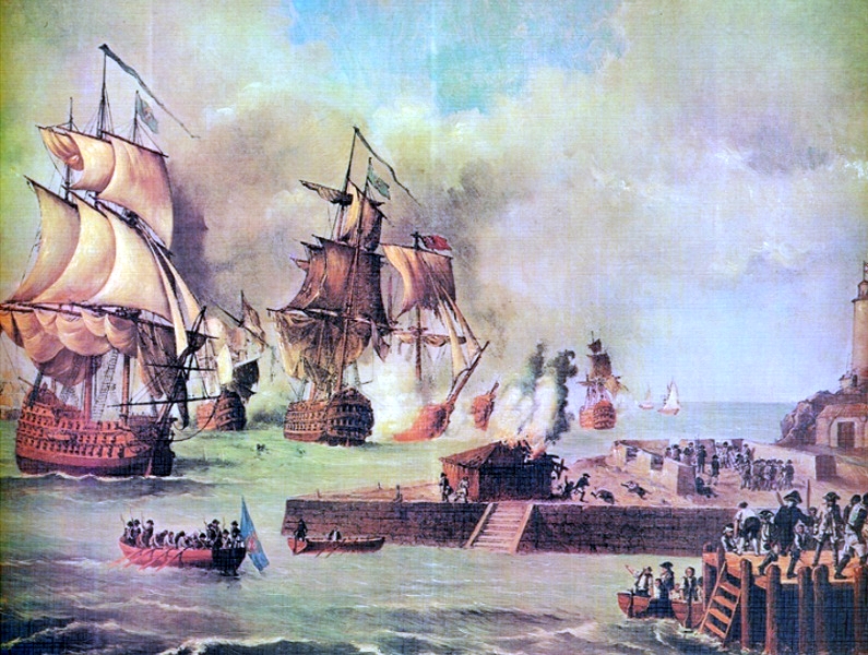 British attack on Cartagena de Indias by Luis Fernández Gordillo.