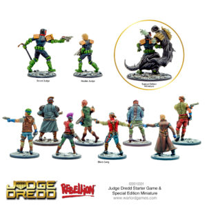 Judge Dredd Starter Game and special miniature