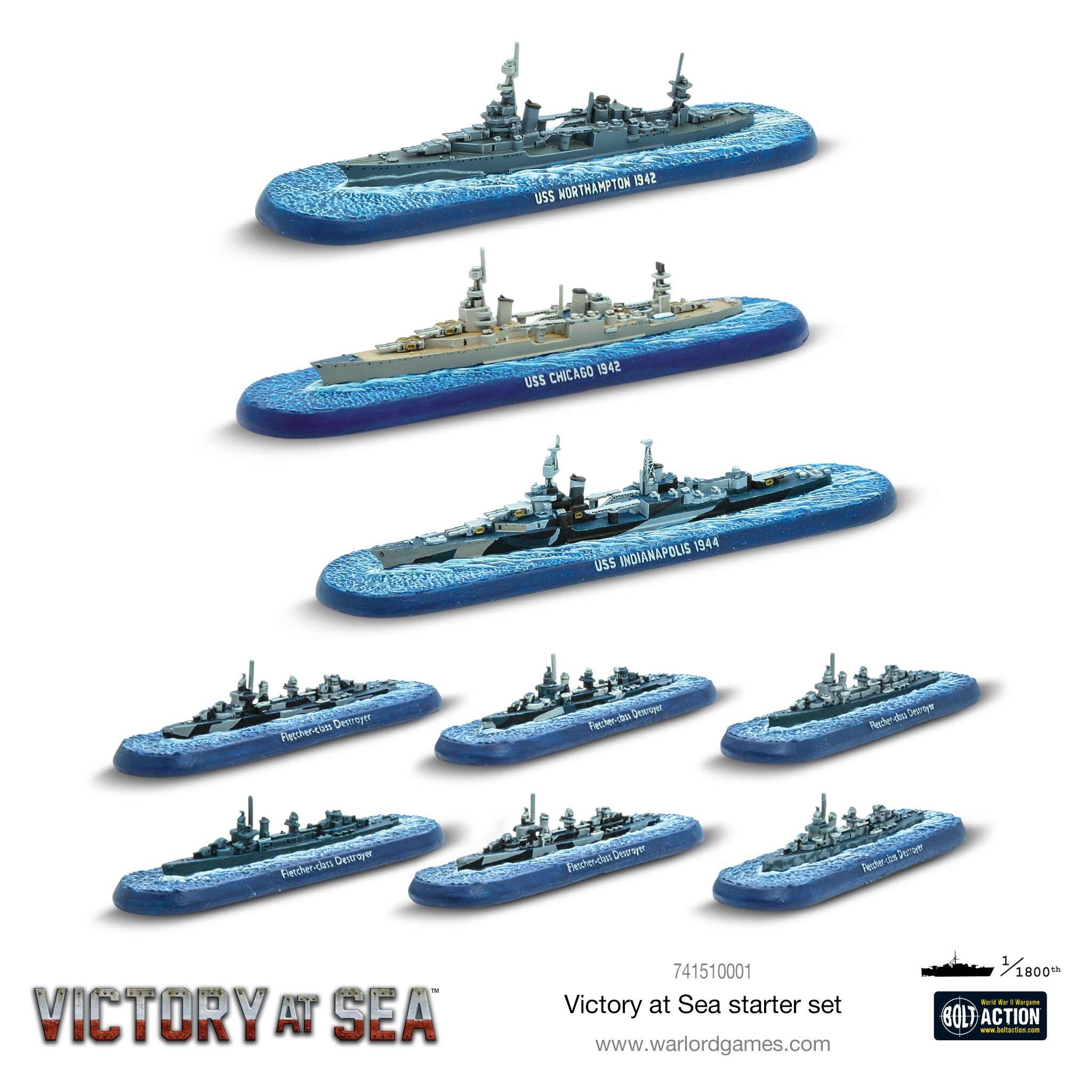 Victory at Sea US Navy USS Idaho NIB New  Warlord Games 